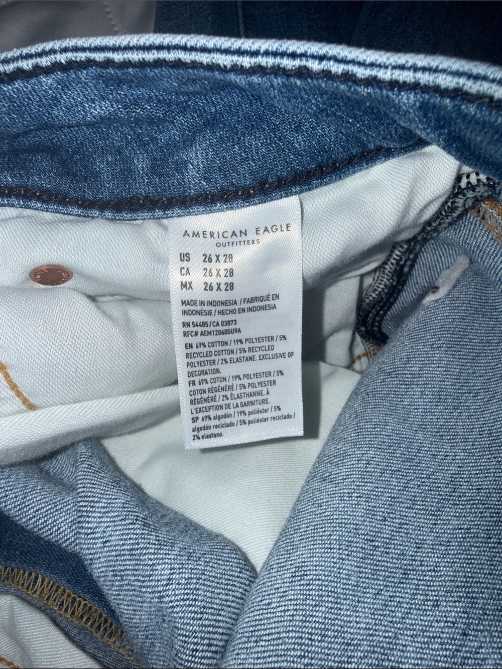 American Eagle AirFlex+ Athletic Fit Jeans in 26x28 - Picture 7 of 7